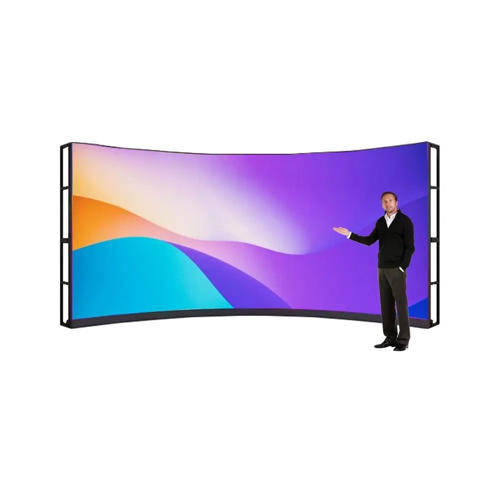 135 Zoll LED Videowall P1.56 - fachgerechte Montage Vorort