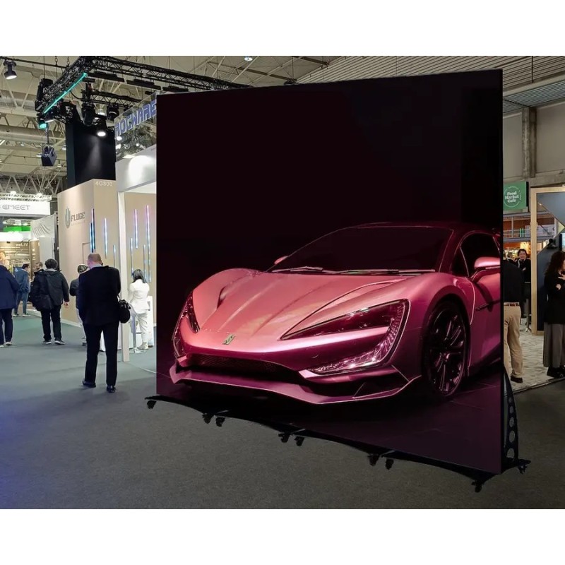 Videowall für Messestand - Großbildschirm für Aufmerksamkeit