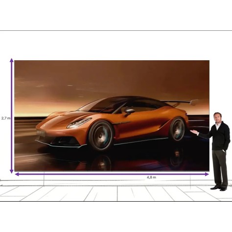 217 Zoll LED Videowall 12,9qm - fachgerechte Installation Vorort