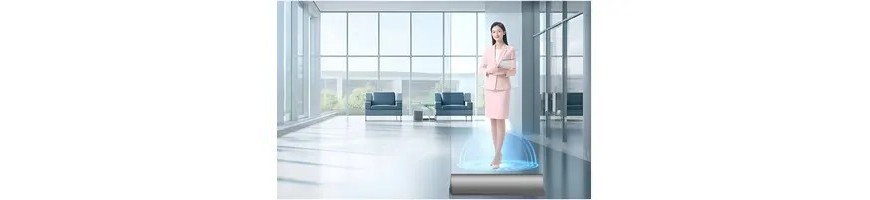 Transparente Glas Projektion